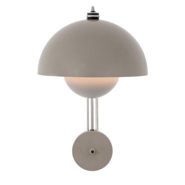 &Traditon VP8 Wall Lamp Grey Beige On
