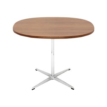 Fritz Hansen Table Series - Pedestal Leg walnut 