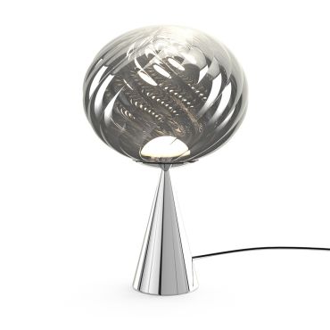 Tom Dixon Whirl Cone Table Lamp, Turned On