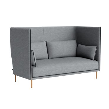 HAY Silhouette High Back Sofa Oak Legs & Black Piping