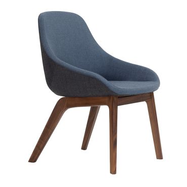 Zeitraum Morph Dining Chair, Walnut Base
