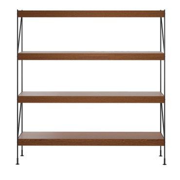 Audo Copenhagen Zet Storage System - Four Tier, Dark Stained Oak