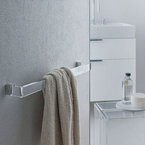 Kartell Towel Rail - 60cm, Crystal