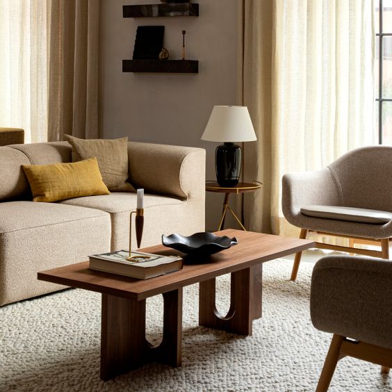 Audo Copenhagen Androgyne Lounge Table - Wooden Base