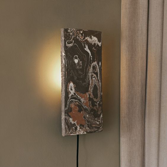 Ferm Living Argilla Wall Lamp Marble Mocha