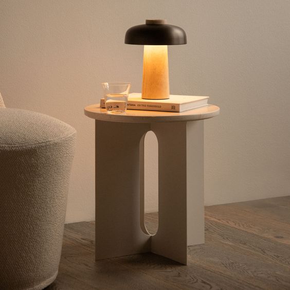 Audo Copenhagen Androgyne Side Table - Crystal Rose / Ivory