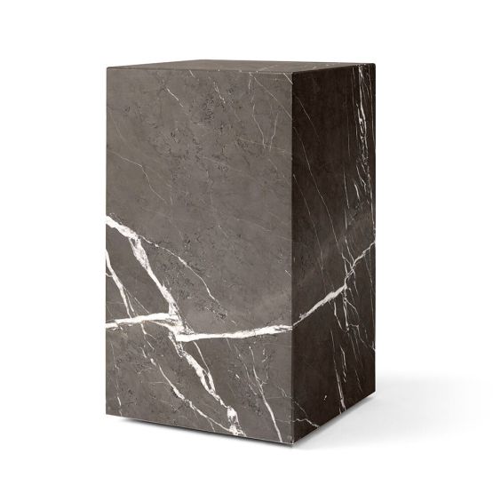 Audo Copenhagen Marble Tall Plinth - Brown & Grey Kendzo