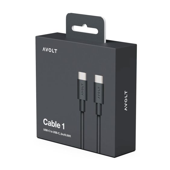 AVOLT Cable 1 USB-C to USB-C - Stockholm Black