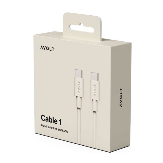 AVOLT Cable 1 USB-C to USB-C - Nomad Sand