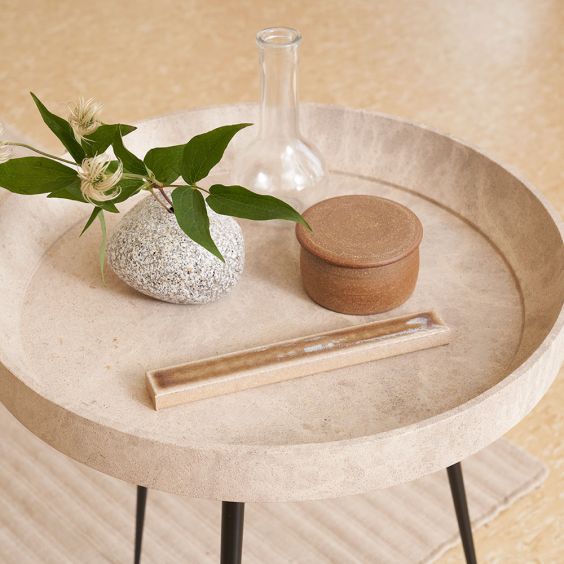 Mater Bowl Table Waste Edition - Wood Grey