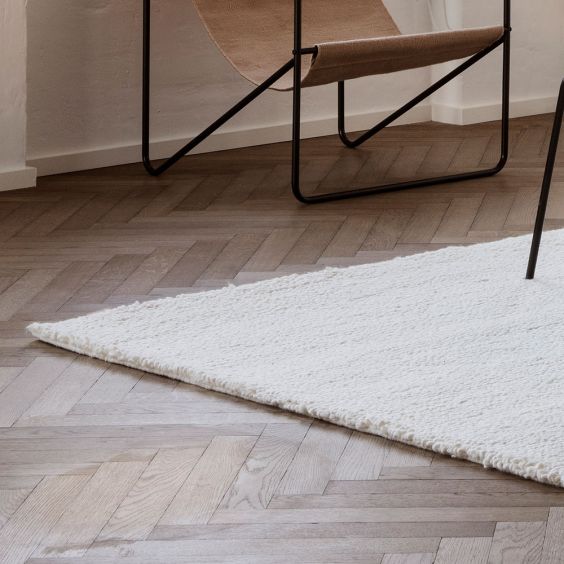 Ferm Living Ease Loop Rug - Off White, 140x200cm