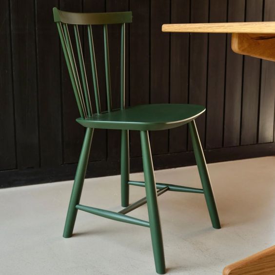 FDB Møbler J46 Wooden Chair - Bottle Green