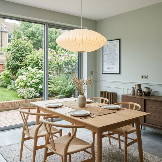 George Nelson Saucer Bubble Pendant Light