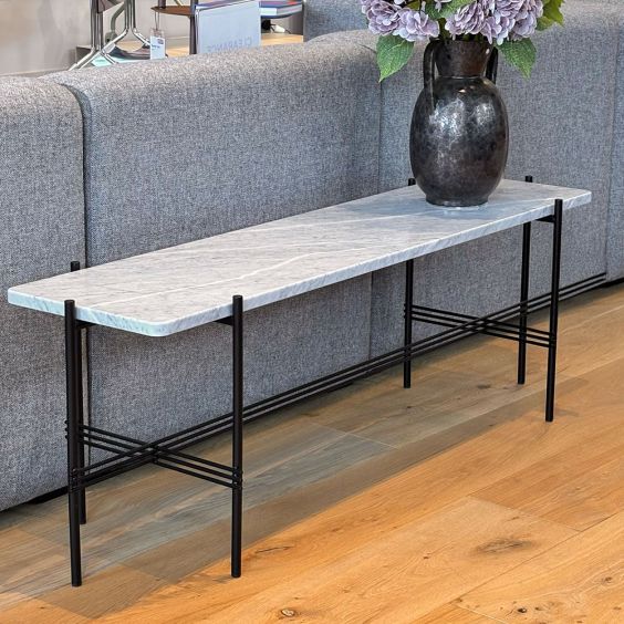 Gubi TS Console - White Carrara Marble