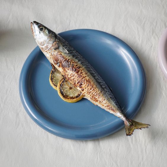 HAY Barro Plate Set of 2 - Dark Blue 24cm