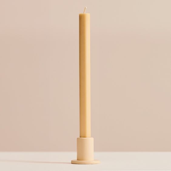 HAY Tube Concrete Candle Holder - Midnight Blue