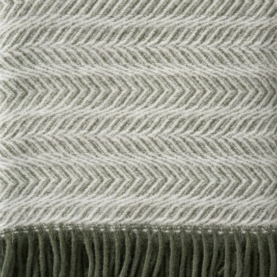 Klippan Brushed Lambswool Throw, Alm Pine 