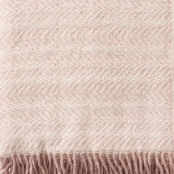 Klippan Alm Lambswool Throw, Pink