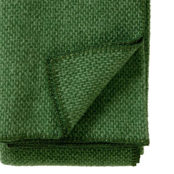 Klippan Domino Lambswool Throw, Green