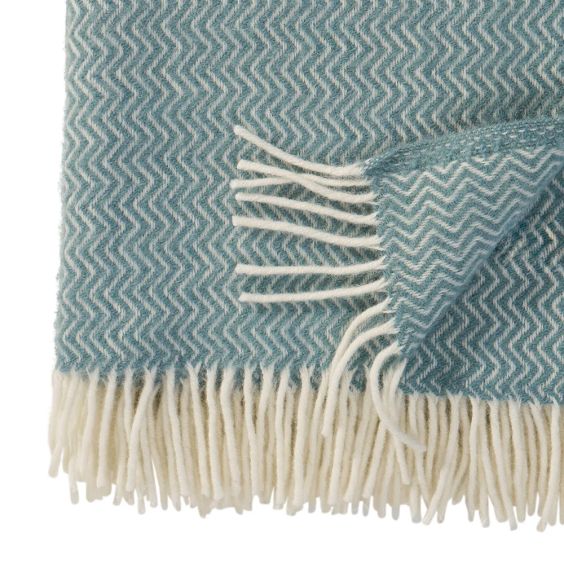 Klippan Lambswool Throw, Sorbet Silky Blue 
