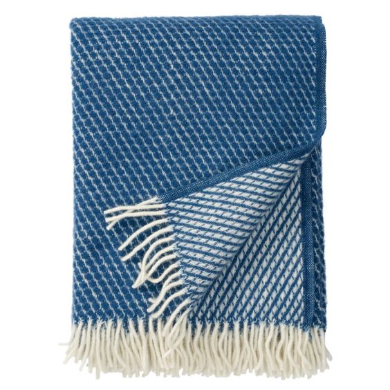 Klippan Brushed Lambswool Throw, Velvet Petrol