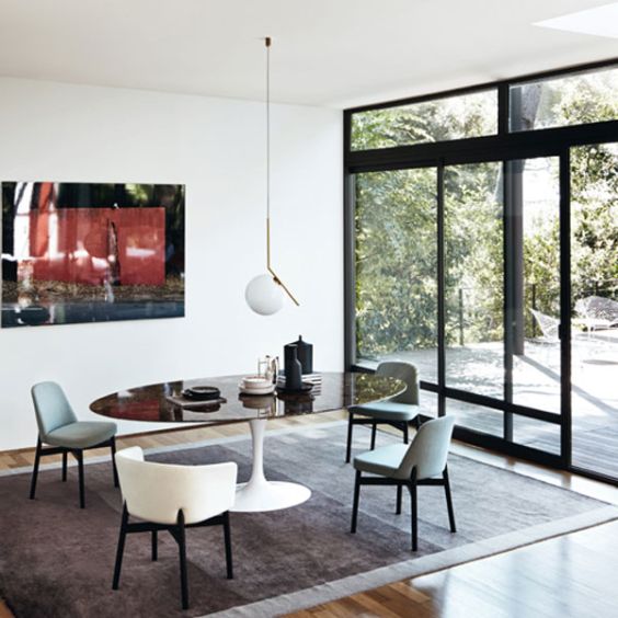 Knoll Krusin Barrel Dining Armchair 016