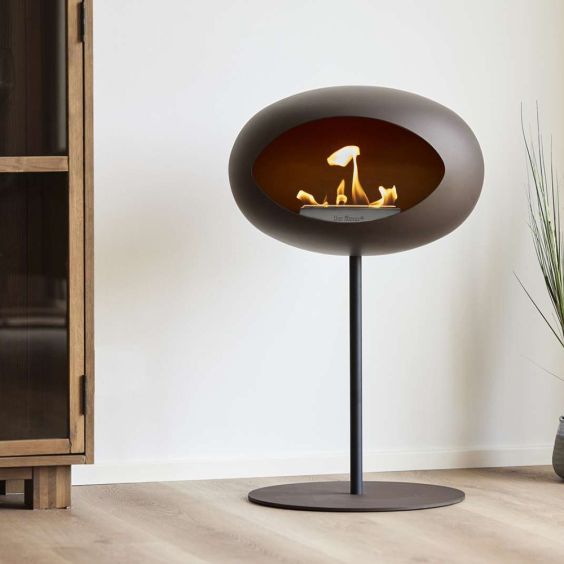 Le Feu Dome Bioethanol Fireplace - Steel Low