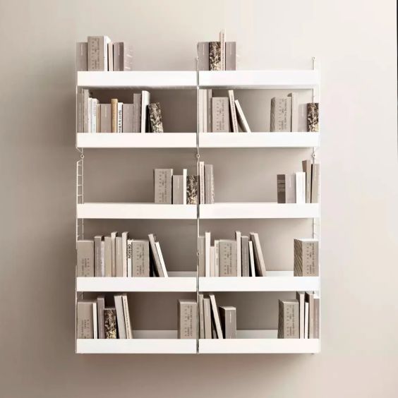 String Shelving - Metal Shelves, High Edge