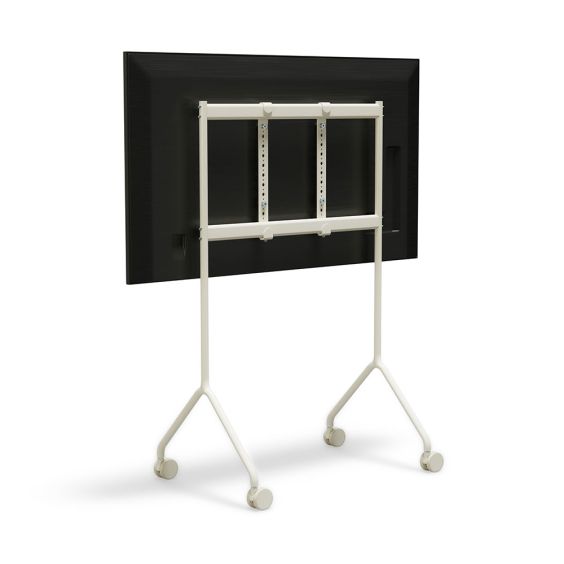 Pedestal Moon Rollin' Light TV Stand - Pearl