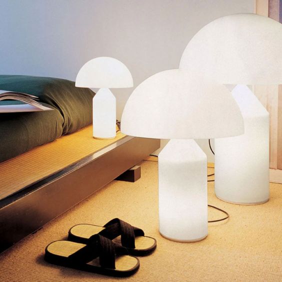 Oluce Atollo Lamp – Glass