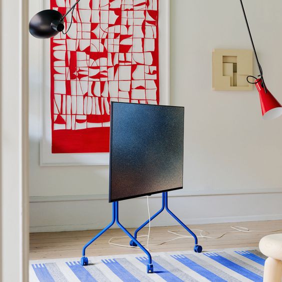 Pedestal Moon Rollin' TV Stand - Ultra Marine