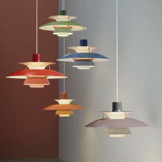 Louis Poulsen PH5 Pendant Light - Hues of Red