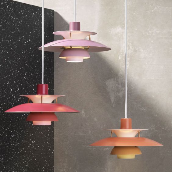 Louis Poulsen PH5 Mini Pendant - Hues of Red