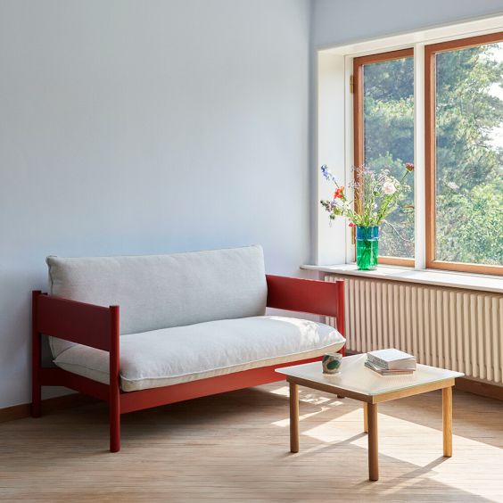 HAY Kofi Table - Reeded Glass Top