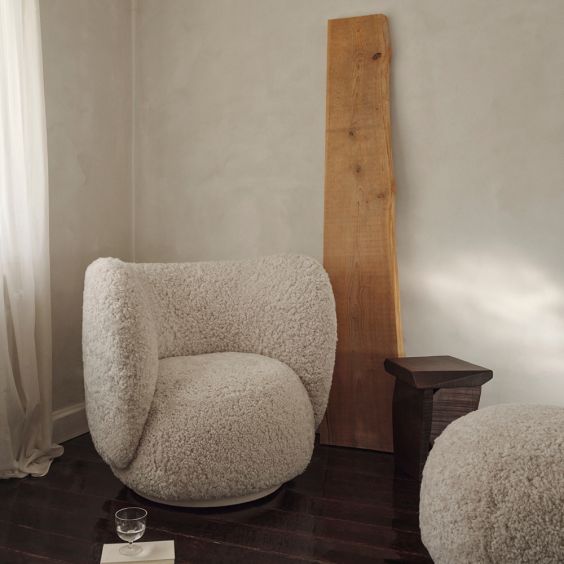 Ferm Living Rico Lounge Chair - Sheepskin 