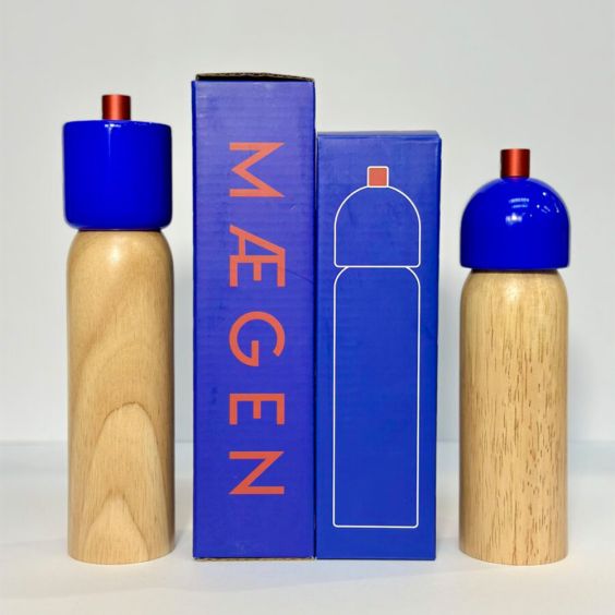 MAEGEN Salt & Pepper Grinder - Navy & Red