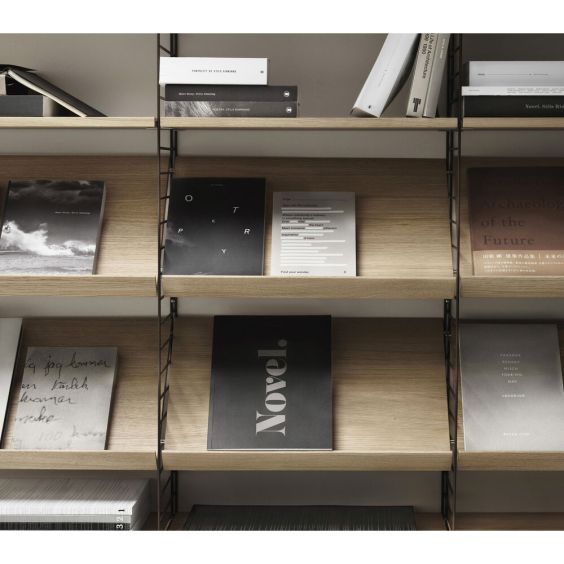 String Shelving - Wooden Magazine Shelf/ Rack