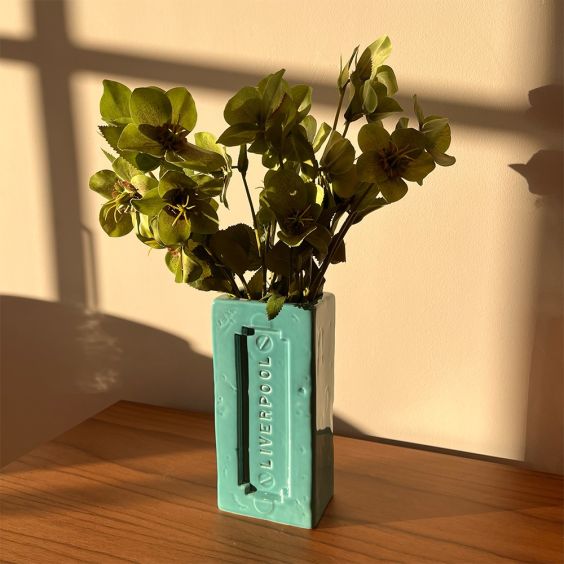 StolenForm Liverpool Brick Vase - Turquoise