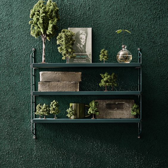 String Pocket Shelving - 'Tegnérgrön' Green