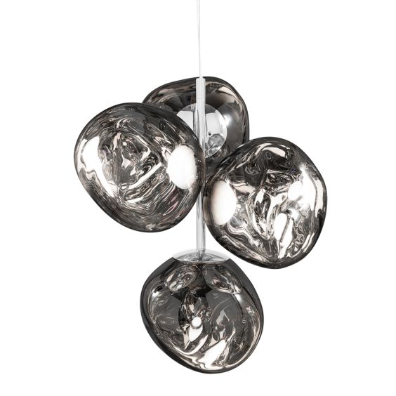 Tom Dixon Melt Mini Chandelier - Silver LED