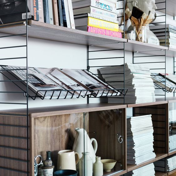 String Shelving - Metal Magazine Rack