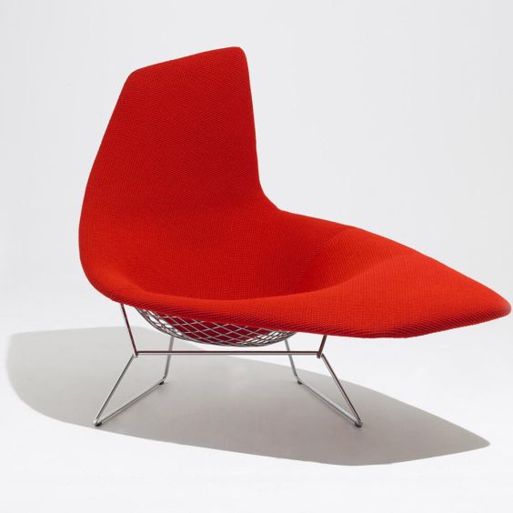 Knoll Bertoia Upholstered Asymmetric Chaise