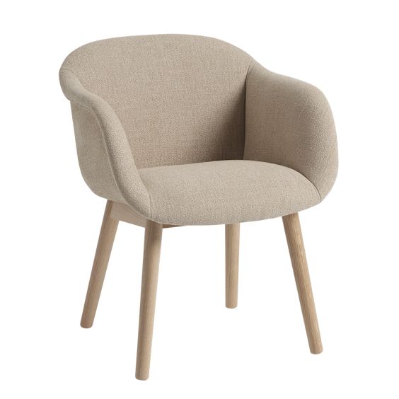 Muuto Fiber Soft Armchair - Wood Base