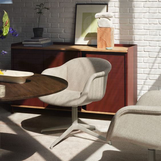 Muuto Fiber Soft Armchair - Swivel Base