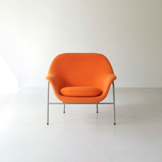 Normann Copenhagen Drape Lounge Chair, Low - Steel Leg