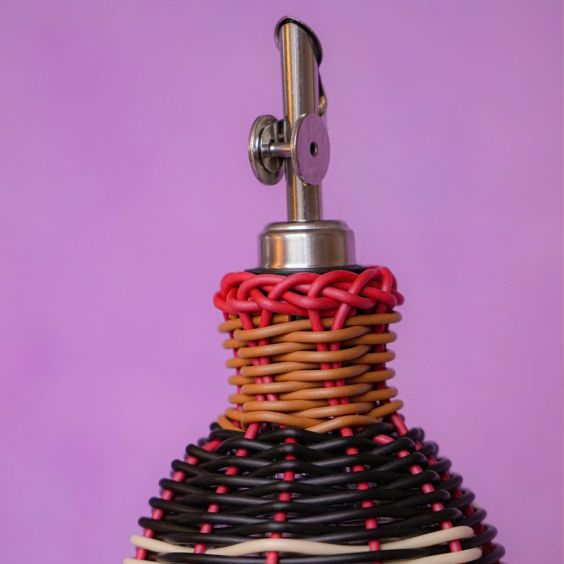 MAEGEN Woven Oil Pourer - Black & Cream