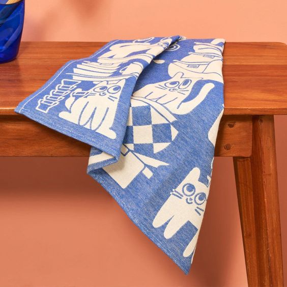 Wrap Tea Towel - Kitchen Cats
