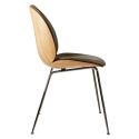 Gubi Beetle Chair - Front Upholstery - Metal Leg Base - Veneer Shell 