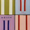 MAEGEN Atina Glass Tumbler - Navy & Lilac