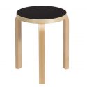 Artek Stool 60 - Black Linoleum 
